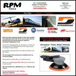 Screen shot of the R P M Power Tools website.