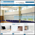 Screen shot of the Techniblinds Ltd website.