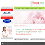 Screen shot of the Rose Tissues website.
