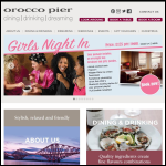 Screen shot of the Orocco Pier website.