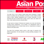 Screen shot of the The Asian Post website.