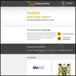 Screen shot of the Hanover Fox International website.