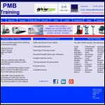 Screen shot of the Pmb Transport Training website.