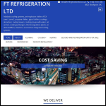 Screen shot of the FT Refrigeration Ltd website.