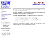 Screen shot of the Pc Utilities Ltd website.