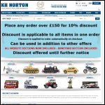 Screen shot of the Norton K H Group website.