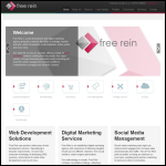 Screen shot of the Free Rein Ltd website.