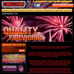 Screen shot of the Jonathan's Fireworks website.