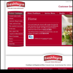 Screen shot of the Freshfayre Ltd website.