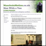 Screen shot of the Muscles in Motion Man With A Van website.