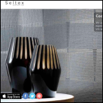 Screen shot of the Seltex Wallcoverings website.