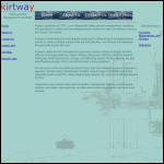 Screen shot of the Kirtway Ltd website.