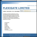 Screen shot of the Flexigate Ltd website.