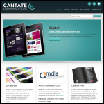 Screen shot of the Cantate Communications Ltd website.