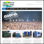 Screen shot of the Central Toilet Hire website.