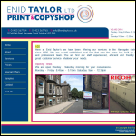 Screen shot of the Enid Taylor Ltd website.