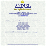 Screen shot of the H M & B Andjel Ltd website.