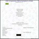 Screen shot of the Djd Components (Wolverhampton) Ltd website.