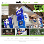 Screen shot of the Webb Display Services Ltd website.