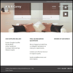 Screen shot of the K & R Carey website.