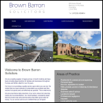 Screen shot of the Brown Barron website.