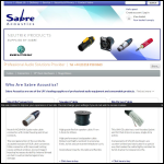 Screen shot of the Sabre International Ltd website.