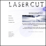 Screen shot of the Lasercut Ltd website.