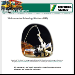 Screen shot of the Schwing Stetter (UK) Ltd website.