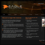 Screen shot of the Eagle Web Solutions website.