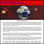 Screen shot of the Science City York website.