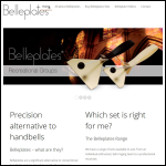 Screen shot of the Belleplates Ltd website.