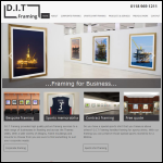 Screen shot of the D I T Marketing website.