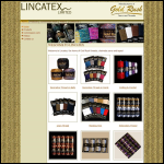 Screen shot of the Lincatex Ltd website.
