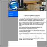 Screen shot of the Multi-clean Services website.