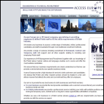 Screen shot of the Access Europe HR Ltd website.