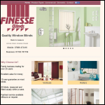 Screen shot of the Finesse Blinds Ltd website.