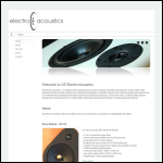 Screen shot of the Ce Electro-acoustics website.