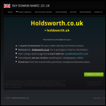 Screen shot of the John Holdsworth & Co. Ltd website.