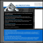 Screen shot of the AG Prototypes website.