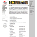 Screen shot of the Fire & Safety Control Associates website.