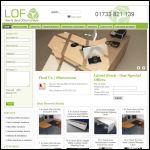 Screen shot of the Liquidation Office Furniture Ltd website.
