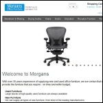 Screen shot of the Morgans Office Furniture website.