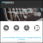 Screen shot of the Engraphics Ltd website.