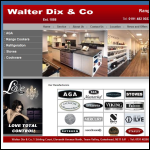 Screen shot of the Walter Dix & Co. website.