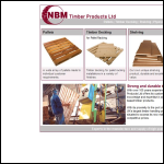Screen shot of the NBM Timber Products Ltd website.