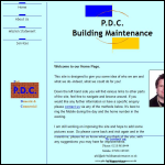 Screen shot of the PDC Building Maintenance website.