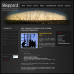Screen shot of the Ear Sheppard website.