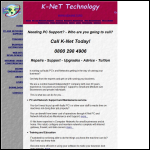 Screen shot of the K-net Technology website.