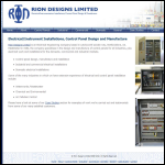 Screen shot of the Rion Designs Ltd website.