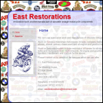 Screen shot of the C.L. East Restorations website.
